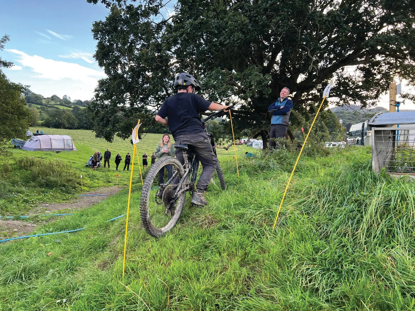 The Saturday-evening bike trial
